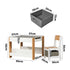 Kids Table and Chairs Set Chalkboard Toys Storage Bookshelf