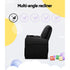 Kids Recliner Chair PU Leather Sofa Lounge Couch Children Armchair Black