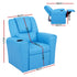 Keezi Kids Recliner Chair Blue PU Leather Sofa Lounge Couch Children Armchair