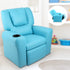 Kids Recliner Chair PU Leather Sofa Lounge Couch Children Armchair Blue