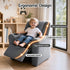 Kids Recliner Chair Grey Linen Soft Sofa Lounge Couch Children Armchair