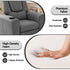 Kids Recliner Chair Grey Linen Soft Sofa Lounge Couch Children Armchair