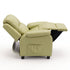 Keezi Kids Recliner Chair PU Leather Toddler Lounge Adjustable Backrest w/ Armrest Storage & 2 Side Pockets Green
