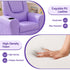 Kids Recliner Chair – PU Leather, 9cm Padding, Cup Holder, Purple