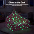 Kids 2-in-1 Fold Out Sofa Bed with Removable Washable Cover, Carry Handle, Storage Pocket, Glow in the Dark, Pink