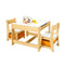 Kids Table and Chairs Set with Toys Storage Box