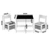 Kids Table and Chairs Set with Toys Storage Box Grey