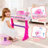 Kids Piano Keyboard 37 Keys Electronic Musical Instrument Set w/ Stool Microphone