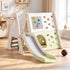 Keezi 5-in-1 Kids Slide Climbing Frame Basketball Hoop Play Set Blocks 3+