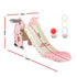 Kids Slide Set Basketball Hoop Outdoor Playground Toy Dragon 125cm Slide Pink