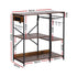 3-Tier Kitchen Rack with 2 Power Outlets Microwave Storage Shelf 6 Hooks 90CM