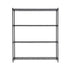 4‑Tier Metal Kitchen Rack 152×45×187cm – 180kg Shelves, Wheels, Black