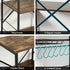 4-Tier Kitchen Rack with Pull Out Basket 6 Hooks Microwave Storage Shelf