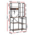 Kitchen Utility Rack – 96cm, Power Outlets, Hooks, Pull‑Out Basket, Black/Brown