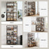 Kitchen Utility Rack – 96cm, Power Outlets, Hooks, Pull‑Out Basket, Black/Brown