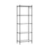 Kitchen Rack 5‑Tier 55×30×150cm – Metal Storage Shelving Unit, 50kg/Tier, Black