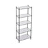 Kitchen Rack 5‑Tier 55×30×150cm – Metal Storage Shelving Unit, 50kg/Tier, Black