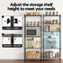 Kitchen Rack 5‑Tier 55×30×150cm – Metal Storage Shelving Unit, 50kg/Tier, Black