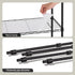 Kitchen Rack 5‑Tier 55×30×150cm – Metal Storage Shelving Unit, 50kg/Tier, Black