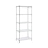 Kitchen Rack 5‑Tier 60×35×150cm – Metal Storage Shelving Unit, 50kg/Tier, Silver