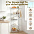 Kitchen Rack 5‑Tier 60×35×150cm – Metal Storage Shelving Unit, 50kg/Tier, Silver