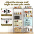Kitchen Rack 5‑Tier 60×35×150cm – Metal Storage Shelving Unit, 50kg/Tier, Silver