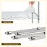 Kitchen Rack 5‑Tier 60×35×150cm – Metal Storage Shelving Unit, 50kg/Tier, Silver