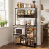 5-Tier Kitchen Rack with Power Outlets 90CMX153CM Microwave Storage Shelf