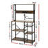 5-Tier Kitchen Rack with Power Outlets 90CMX153CM Microwave Storage Shelf