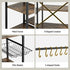 5-Tier Kitchen Rack with Power Outlets 90CMX153CM Microwave Storage Shelf