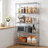 5‑Tier Metal Kitchen Rack – 90×35×182cm, 75kg/Tier, Heavy‑Duty Storage