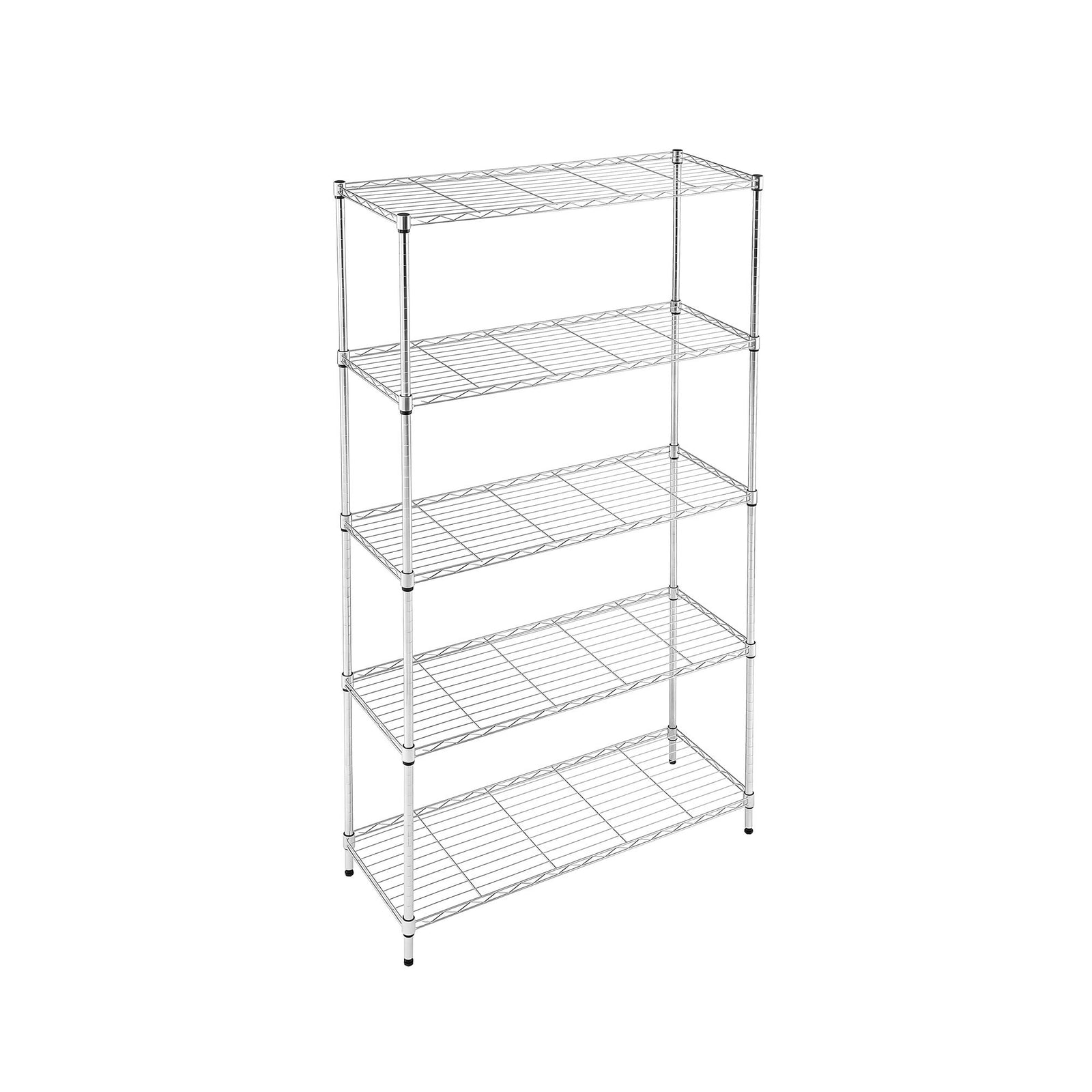 5‑Tier Metal Kitchen Rack – 90×35×182cm, 75kg/Tier, Heavy‑Duty Storage