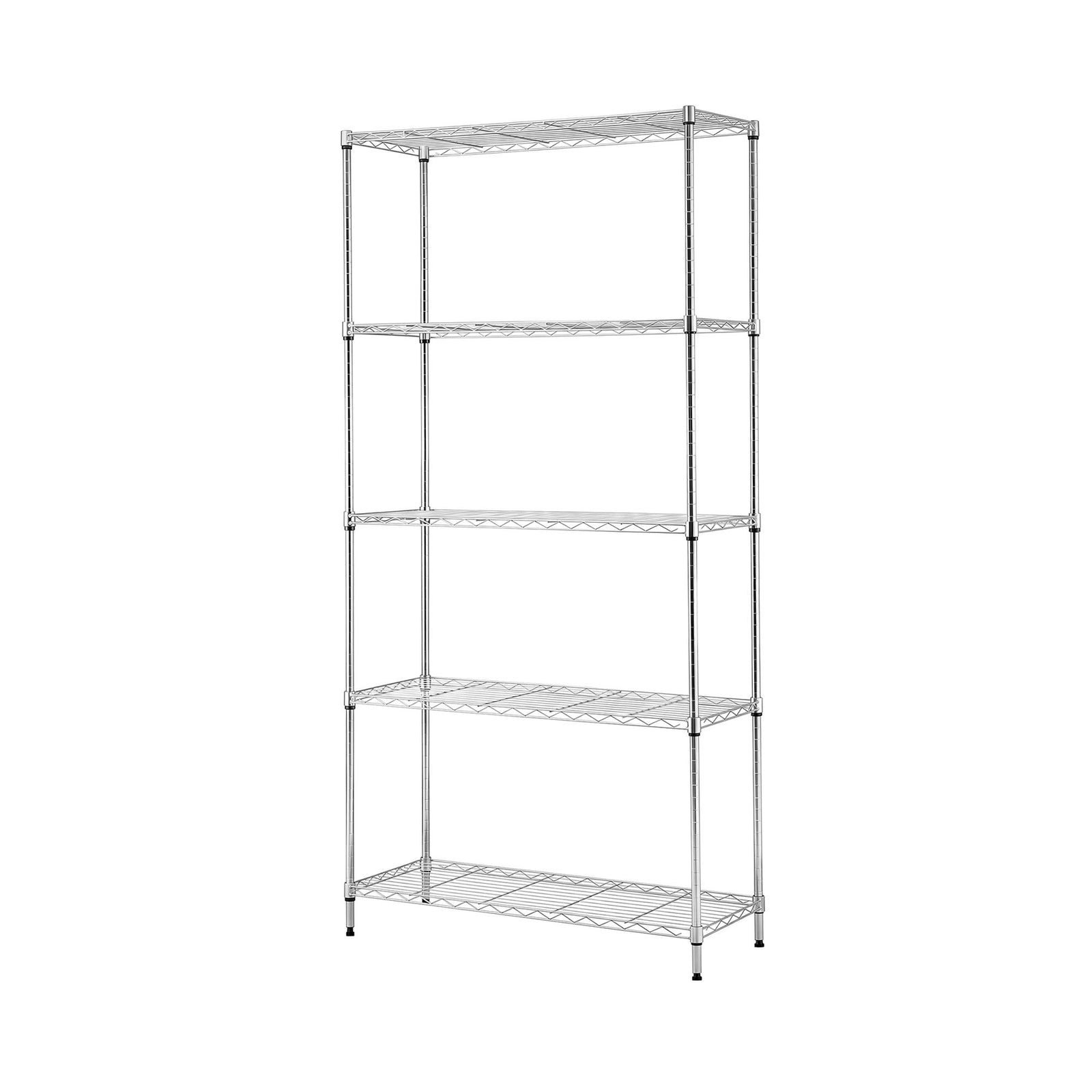 5‑Tier Metal Kitchen Rack – 90×35×182cm, 75kg/Tier, Heavy‑Duty Storage