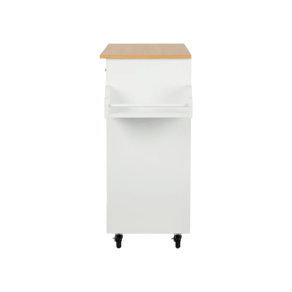 Kitchen Trolley Rolling Storage Cart with Drawer & Towel Rack