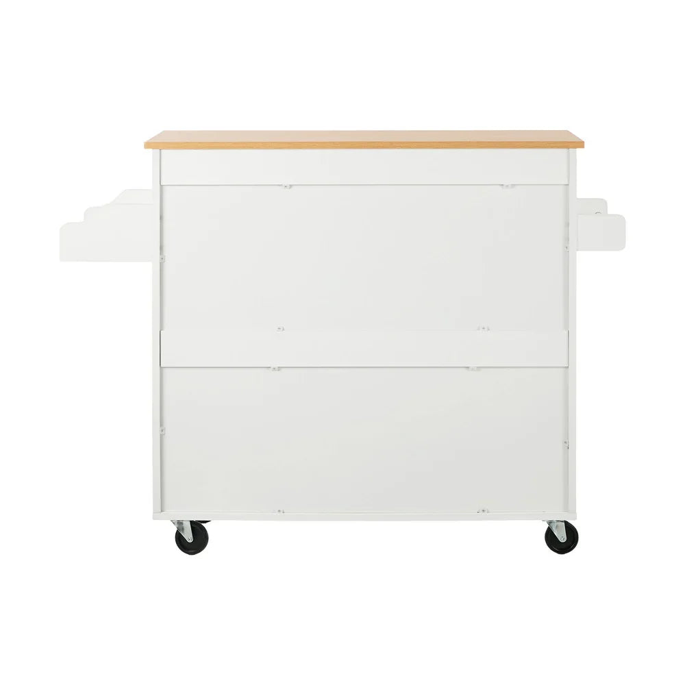 Kitchen Trolley Rolling Storage Cart with Drawer & Towel Rack