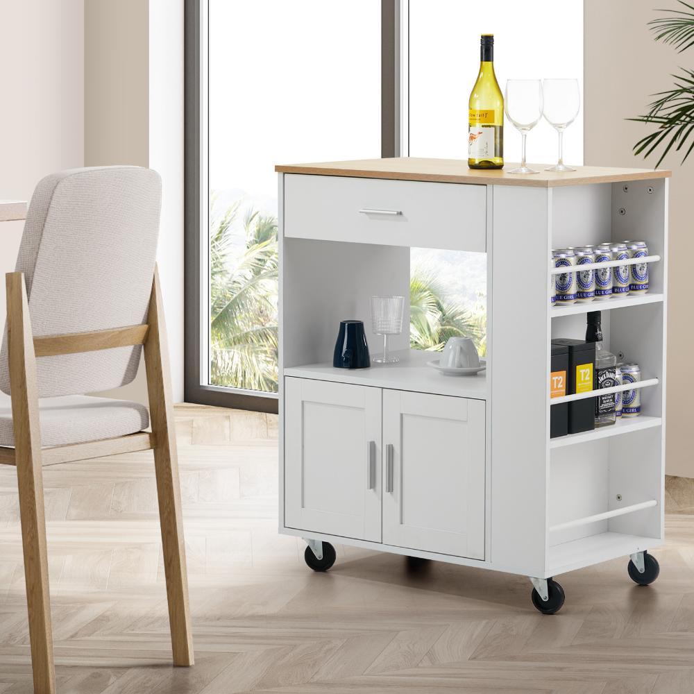 Kitchen Island Trolley Rolling Serving Cart