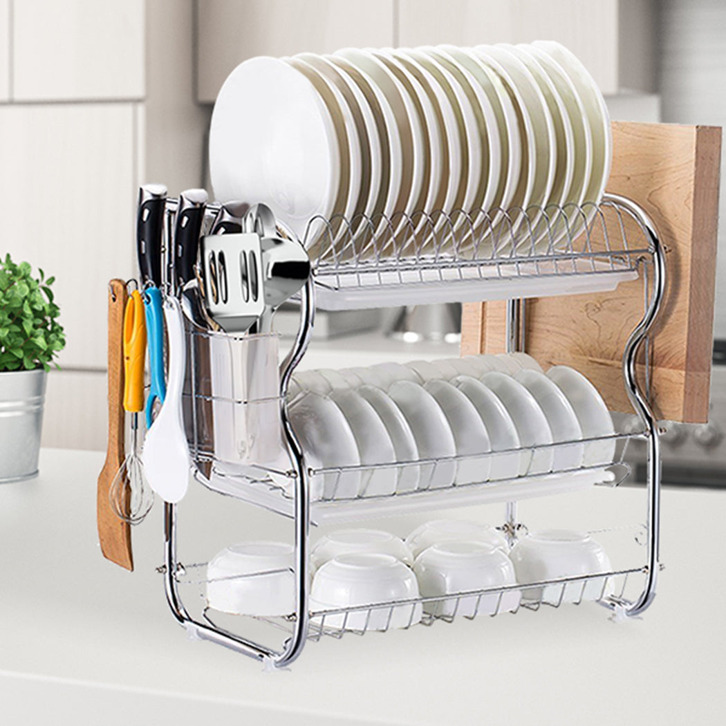 TOQUE Dish Rack Drying Drainer Cup Holder-1864184346324373511