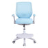 Kids Ergonomic Study Chair Adjustable w/ Wheels Footrest Blue