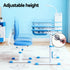Kids Study Desk Chair Set Adjustable Ergonomic Table LED Lamp Blue