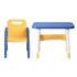 Kids Table and Chair Set HDPE Toddler Activity Play Set Blue/Yellow