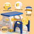 Kids Table and Chair Set HDPE Toddler Activity Play Set Blue/Yellow