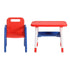 Kids Table and Chair Set HDPE Toddler Activity Play Set Orange/Yellow