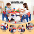 Kids Table and Chair Set HDPE Toddler Activity Play Set Orange/Yellow