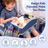 Kids Travel Tray Car Seat Lap Desk Portable Car Desk Organiser for Car & Airplane Blue