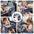 Kids Travel Tray Car Seat Lap Desk Portable Car Desk Organiser for Car & Airplane Blue
