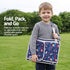 Kids Travel Tray Car Seat Lap Desk Portable Car Desk Organiser for Car & Airplane Blue
