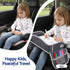 Kids Travel Tray Car Seat Lap Desk Portable Car Desk Organiser for Car & Airplane Grey