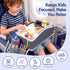 Kids Travel Tray Car Seat Lap Desk Portable Car Desk Organiser for Car & Airplane Grey
