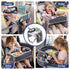 Kids Travel Tray Car Seat Lap Desk Portable Car Desk Organiser for Car & Airplane Grey