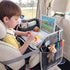 Kids Travel Tray Car Seat Lap Desk Portable Car Desk Organiser for Car & Airplane Grey